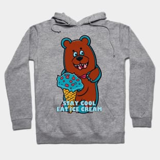 Ice Cream and bear Hoodie